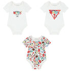 Baby Boys White Logo Bodysuits ( 3-Pack ), 1, hi-res