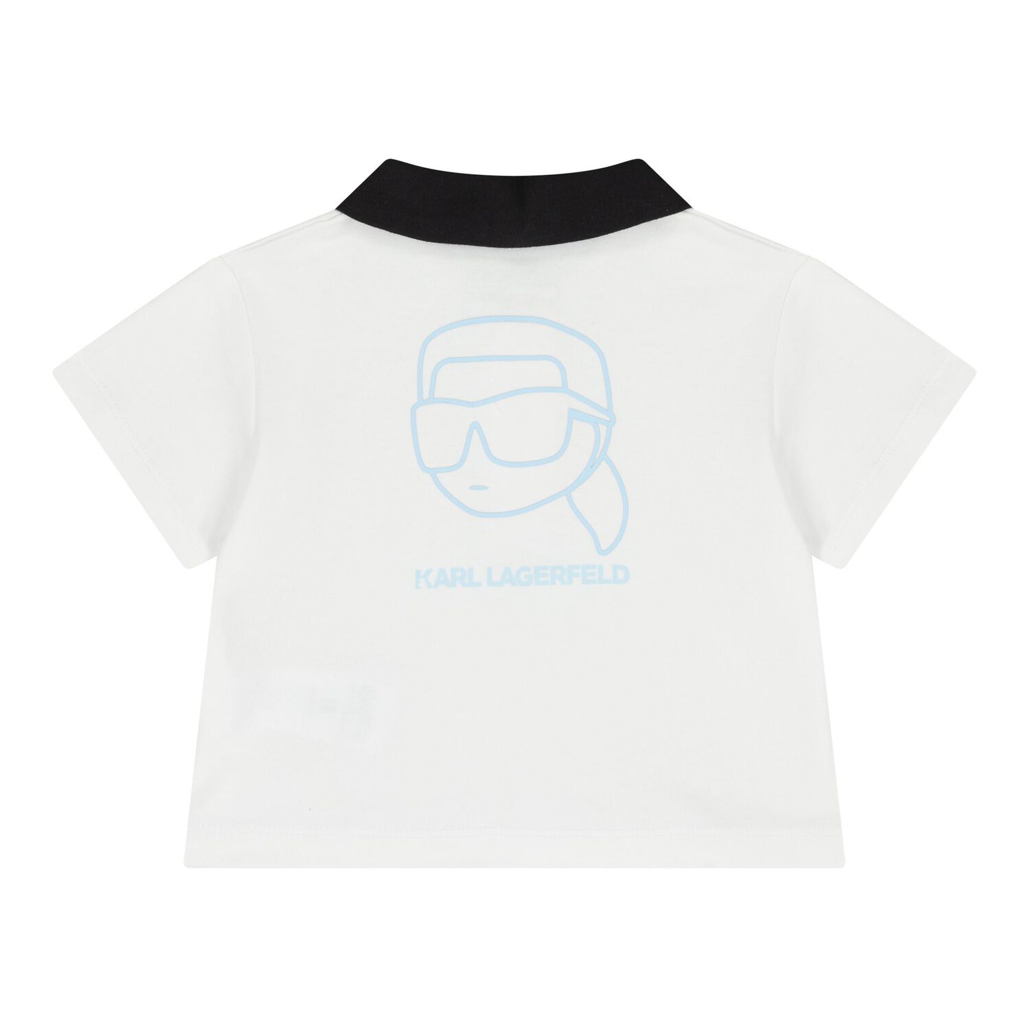 Baby Boys White & Blue Ikonik Shorts Set, 1, hi-res