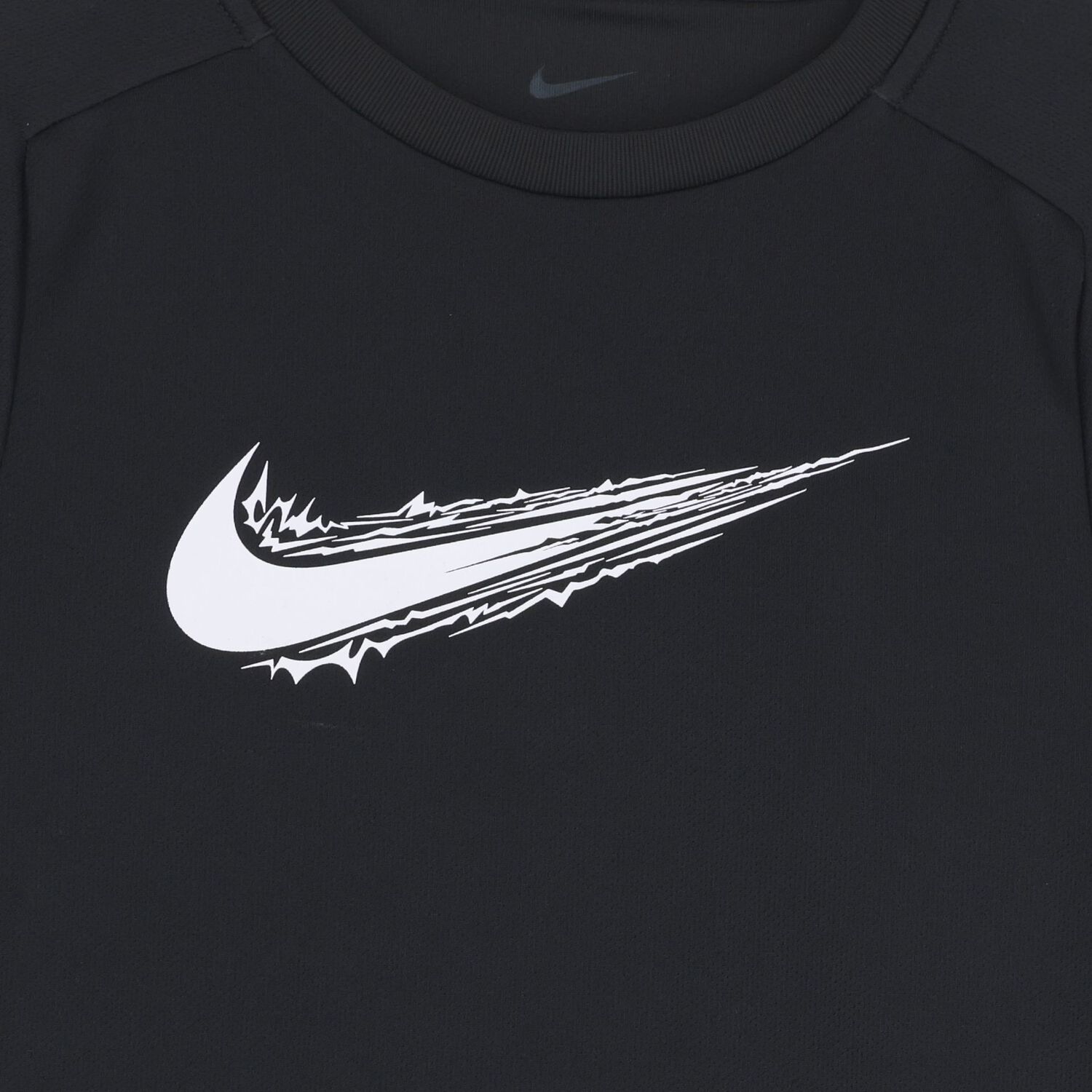 Boys Black Logo T-shirt, 1, hi-res