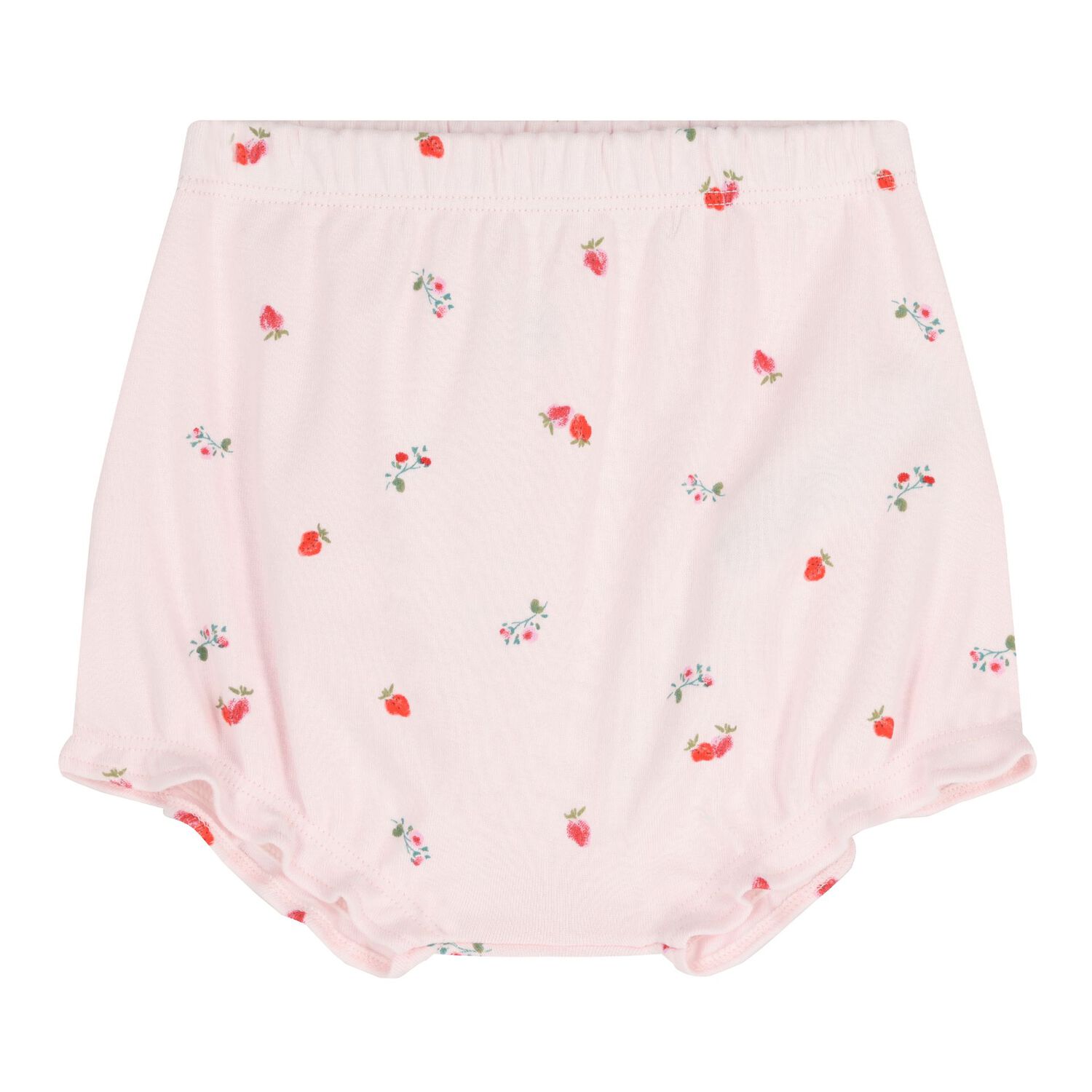 Baby Girls Pink Strawberry Dress Set, 1, hi-res