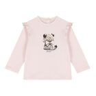Baby Girls Pink Leopard Long Sleeve Top, 1, hi-res