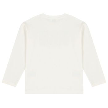 Boys Ivory Long Sleeve Top