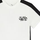 Boys White & Black Logo T-Shirt, 2, hi-res