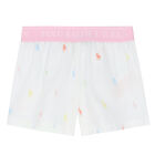 Girls White Logo Pyjamas, 1, hi-res