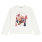 Girls White, Pink & Navy Blue Leggings Set, 2, hi-res