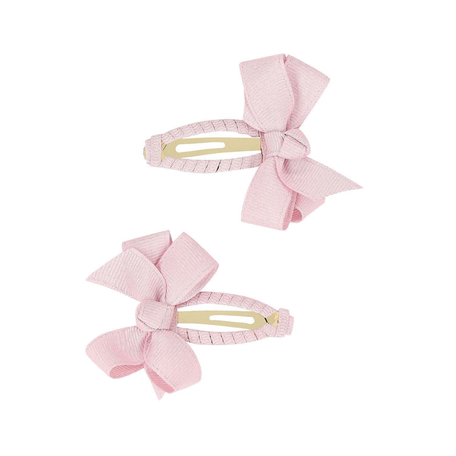 Girls Pink Bow Hairclips ( 2-Pack ), 2, hi-res