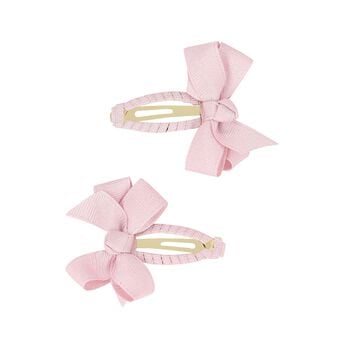 Girls Pink Bow Hairclips ( 2-Pack )