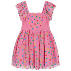 Girls Pink Tulle Heart Dress, 1, hi-res