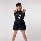 Girls Black Ikonik Mini-Me Logo Handbag, 1, hi-res