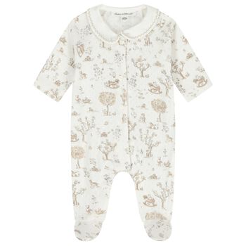 Ivory & Beige Teddy Bear Babygrow