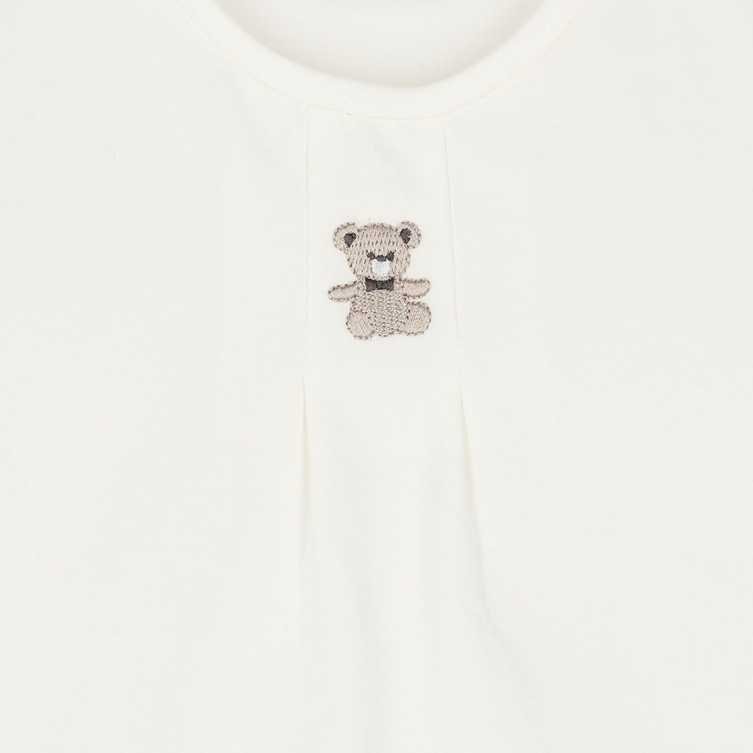 Baby Boys Ivory & Beige Teddy Bear Shorts Set, 1, hi-res