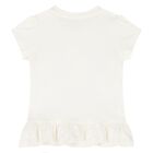 Baby Girls Ivory & Blue Gingham Shorts Set, 1, hi-res