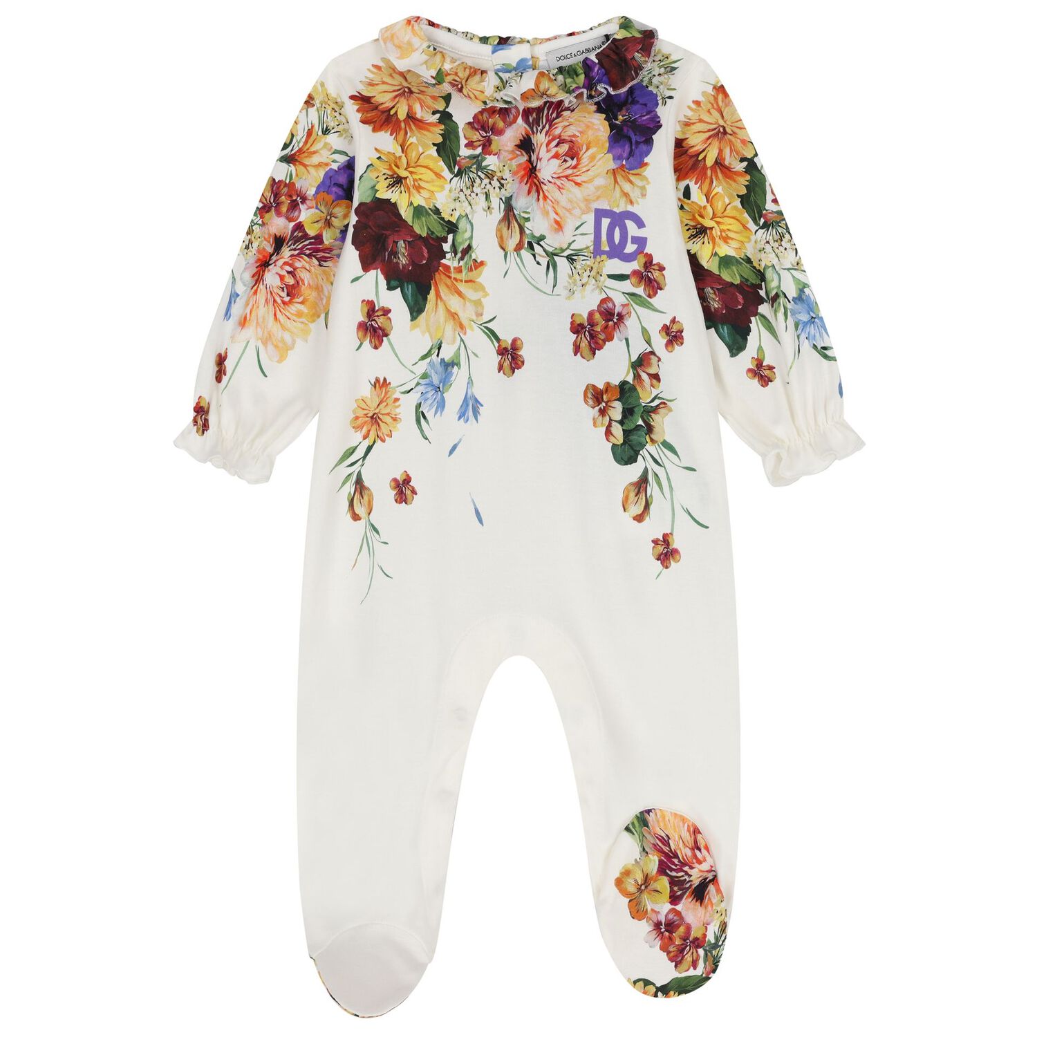 Baby Girls Multi-Coloured Logo Floral Babygrow Gift Set, 1, hi-res