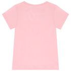 Girls Pink Logo T-Shirt, 1, hi-res
