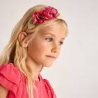 Girls Pink Flower Headband, 1, hi-res