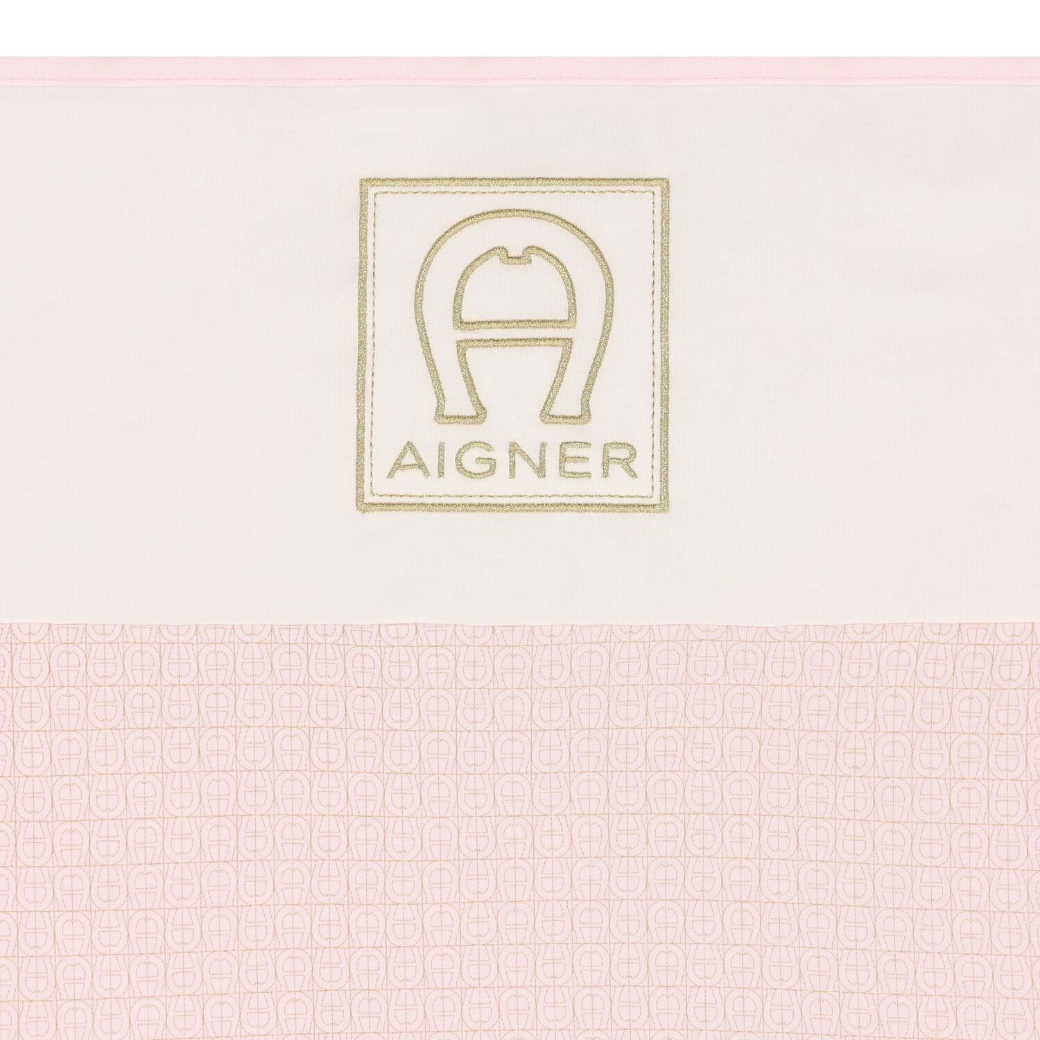 Baby Girls Pink & Gold Logo Blanket, 2, hi-res