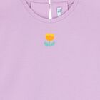 Younger Girls Ivory & Purple Shorts Set, 1, hi-res