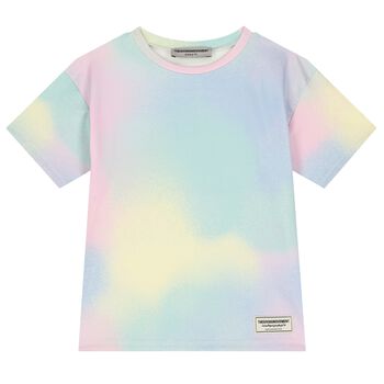 Girls Regular Fit Softskin Candyfloss Logo T-Shirt