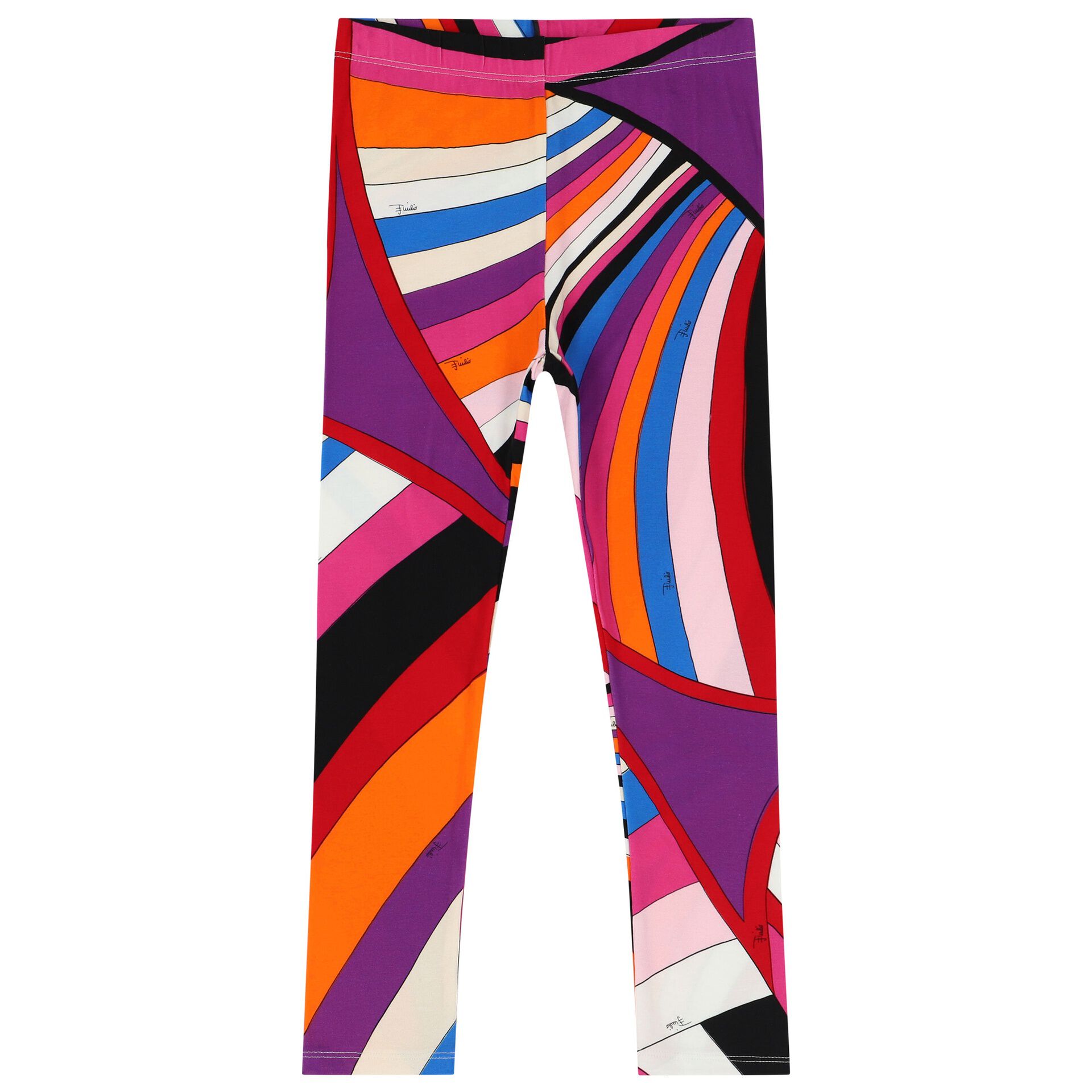Emilio Pucci Girls Multi Coloured Iride Leggings Junior Couture UK