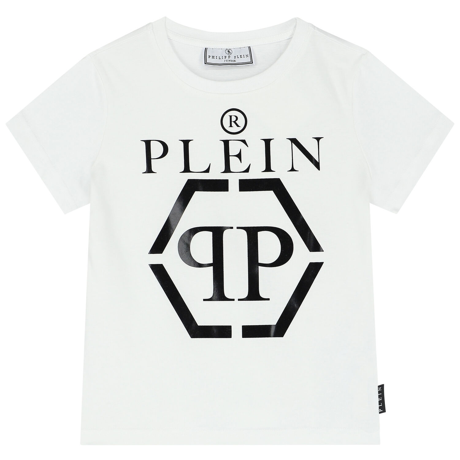 Boys White Logo T-Shirt, 3, hi-res