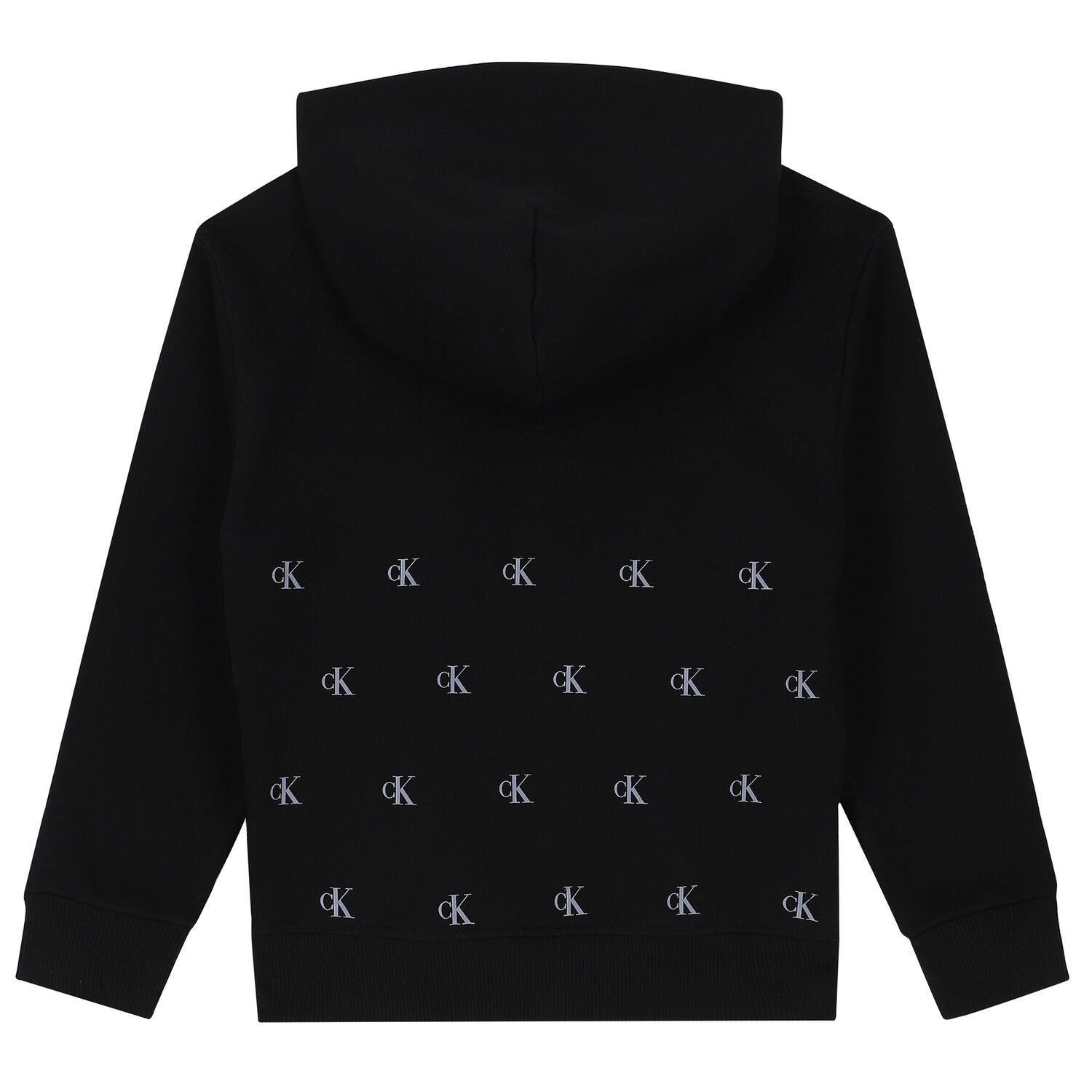 Boys Black Logo Hooded Top, 1, hi-res image number null
