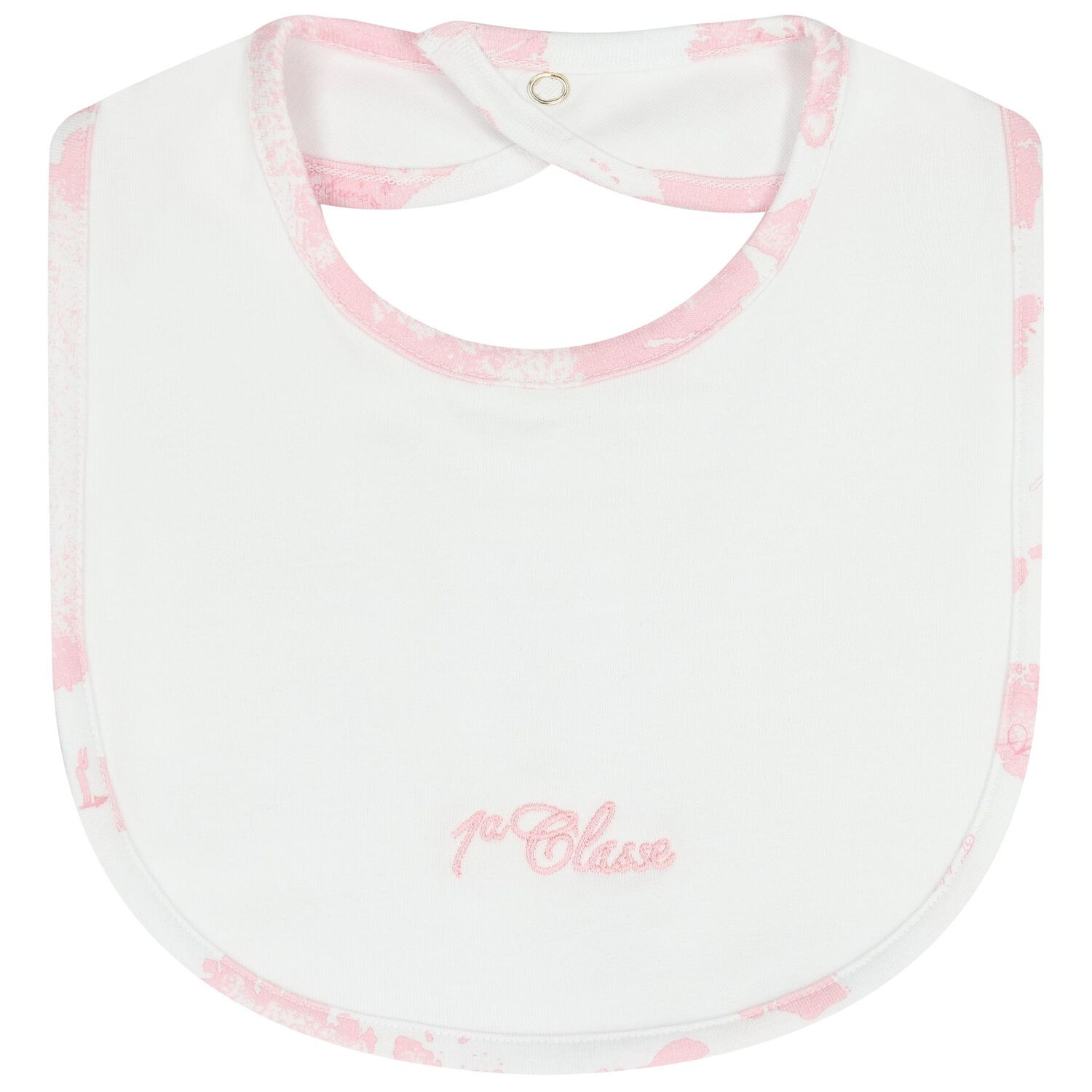 Baby Girls White & Pink Geo Map Babygrow Gift Set , 2, hi-res