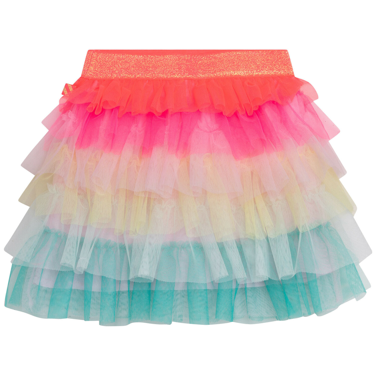 Girls Rainbow Tulle Skirt, 1, hi-res