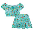 Girls Blue Skirt Set, 1, hi-res