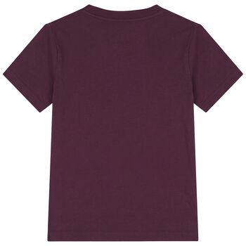 Boys Burgundy Logo Crest T-Shirt