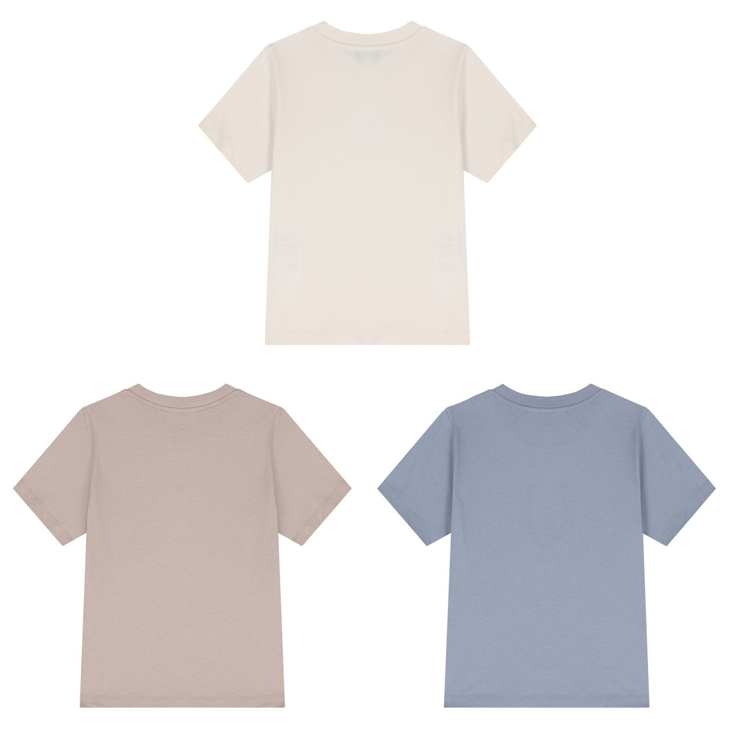 Boys Blue, Ivory & Beige T-Shirts ( 3-Pack ) , 1, hi-res