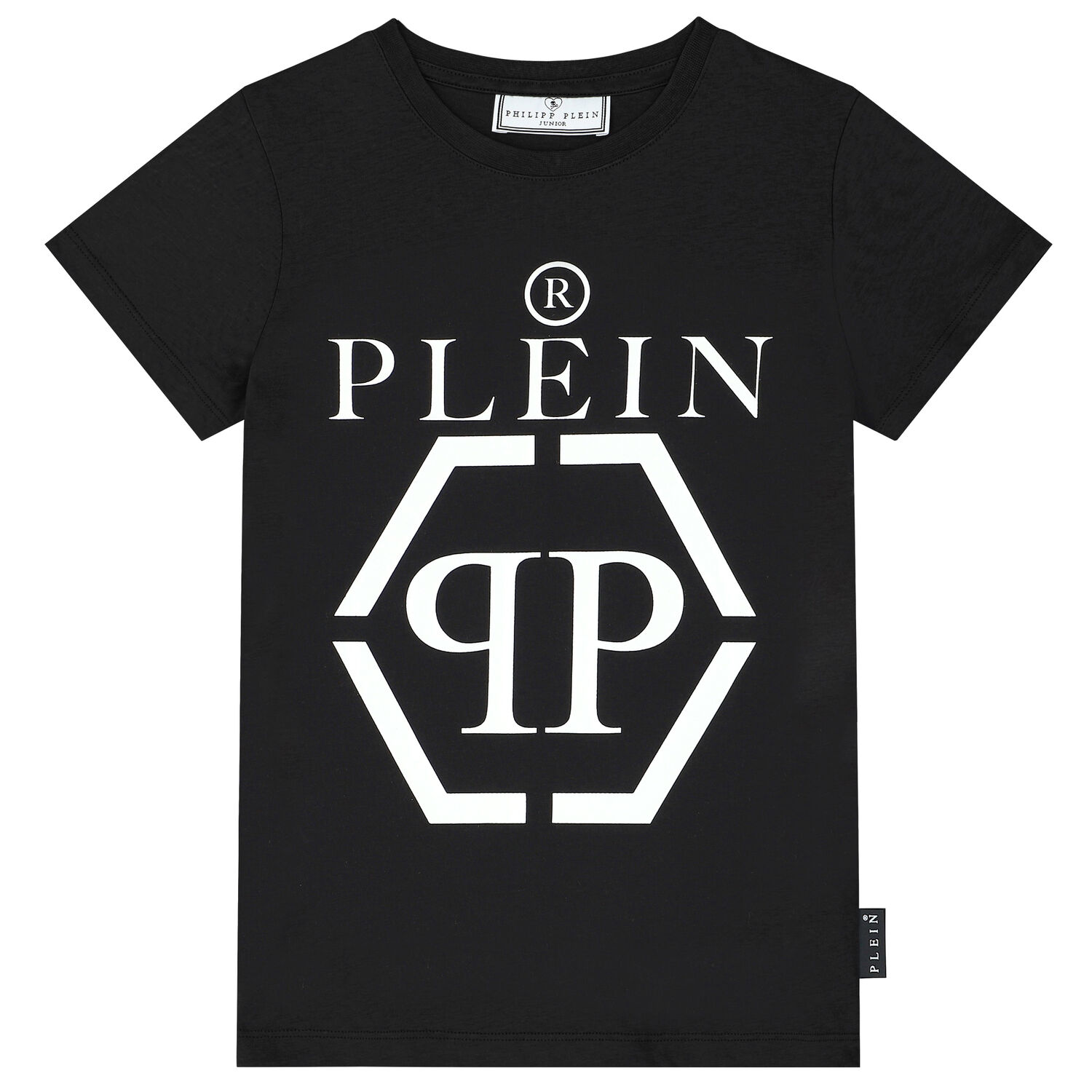 Boys Black Logo T-Shirt, 1, hi-res