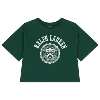 Girls Green Logo T-Shirt