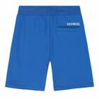 Boys Blue Logo Shorts, 1, hi-res