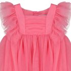 Younger Girls Pink Tulle Dress, 1, hi-res