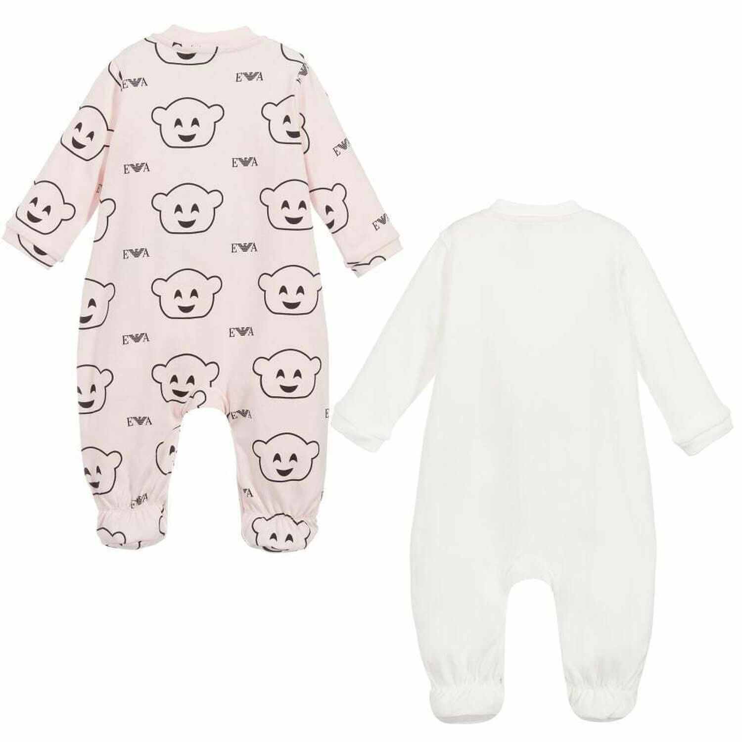 Baby Girls Pink & White Babygrow Two Piece Giftset, 1, hi-res