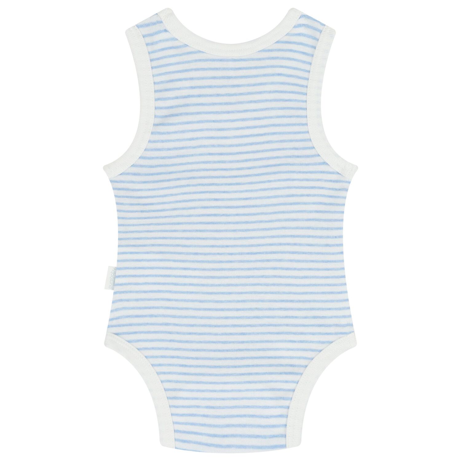 Baby Boys Blue & White Bodysuits ( 2-Pack ), 1, hi-res image number null