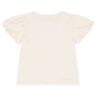 Girls Ivory & Pink Floral Tulle Skirt Set, 3, hi-res