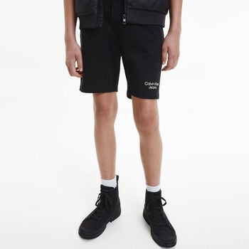 Boys Black Logo Shorts