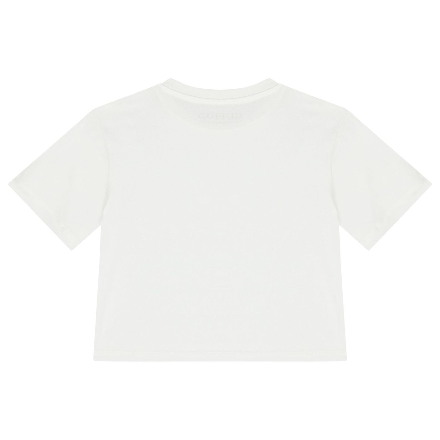 Girls White Embellished Logo T-Shirt, 1, hi-res