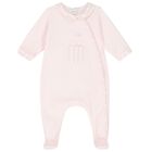 Baby Girls Pink Babygrow, 3, hi-res