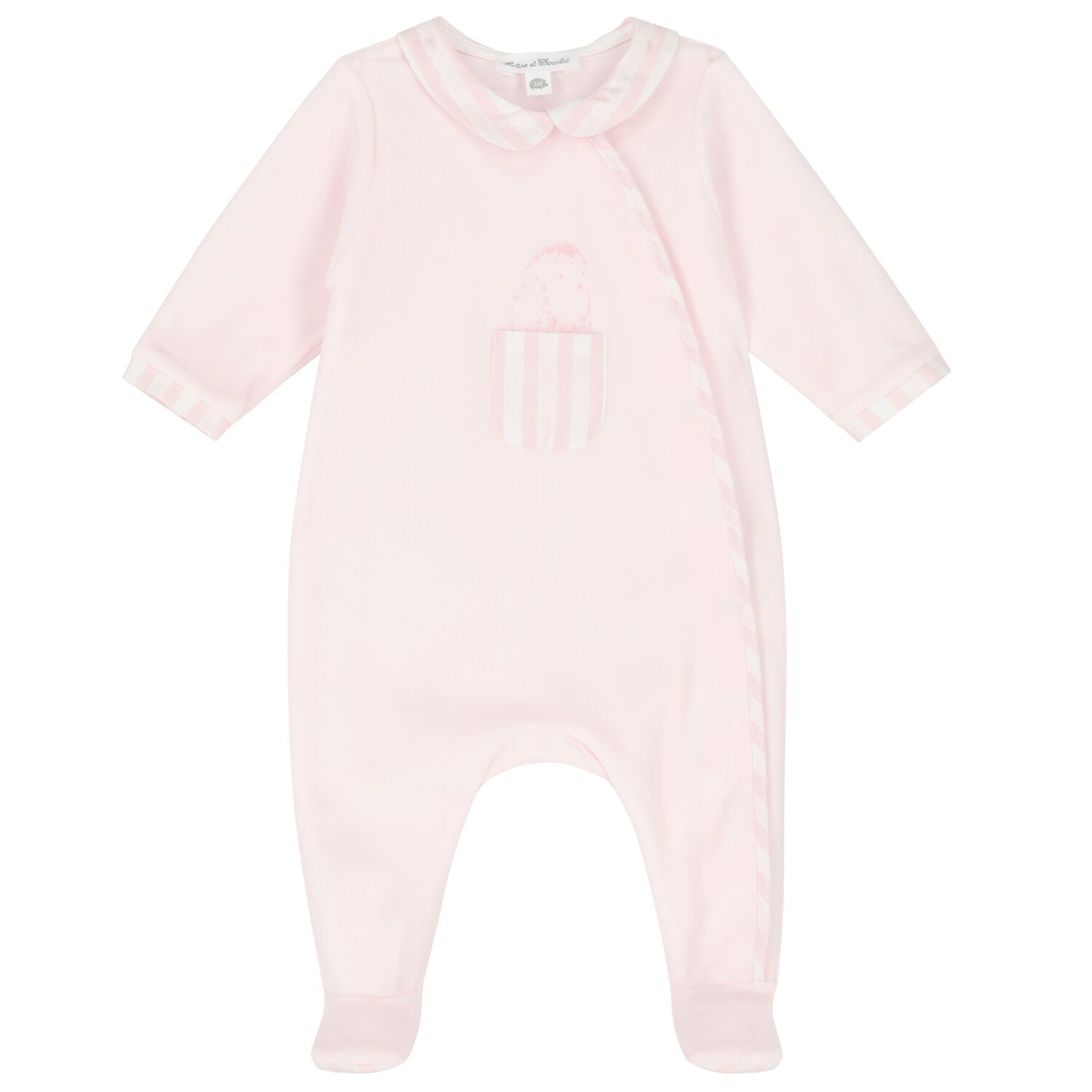 Baby Girls Pink Babygrow, 3, hi-res image number null