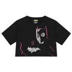 Girls Black Batwoman T-Shirt, 1, hi-res