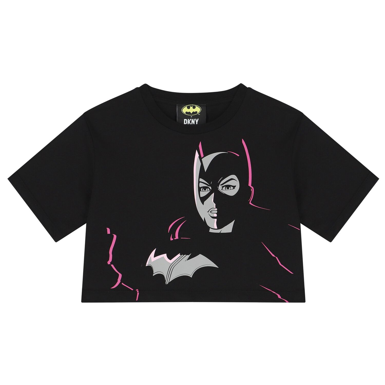 Girls Black Batwoman T-Shirt, 1, hi-res image number null