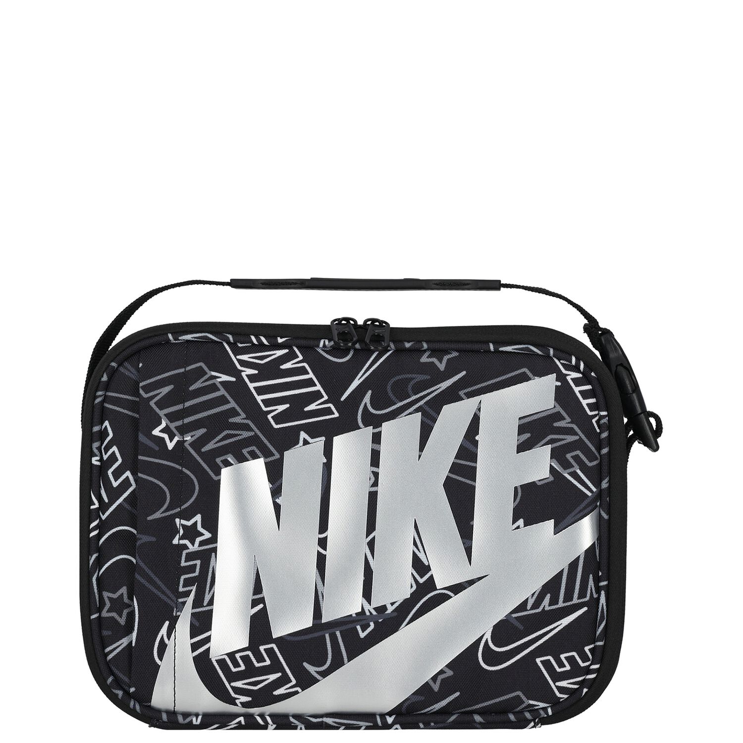 Black & Silver Logo Lunch Bag ( 26CM ), 4, hi-res