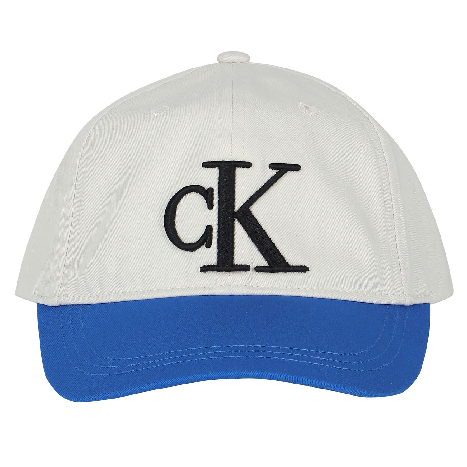 Ivory & Blue Logo Cap, 1, hi-res