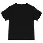 Boys Black Logo T-Shirt, 2, hi-res