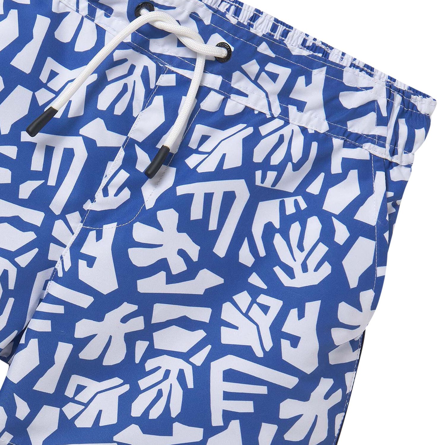 Boys Blue & White Swim Shorts, 1, hi-res image number null