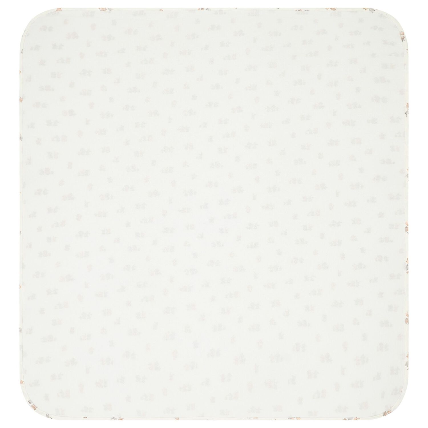 Ivory Teddy Bear & Rabbit Baby Blanket, 1, hi-res