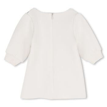 Younger Girls Ivory Bag & Daisy Dress