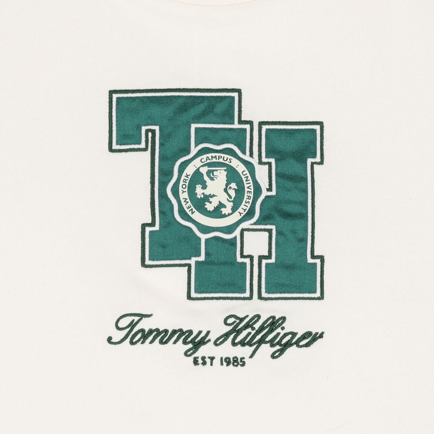Girls White Crest Logo T-Shirt, 1, hi-res